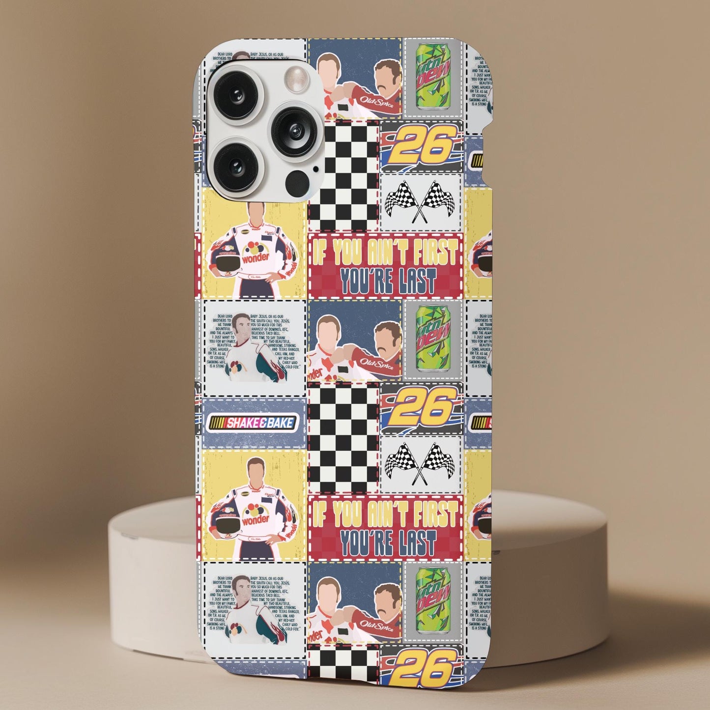 Talladega Nights Patchwork Phone Case