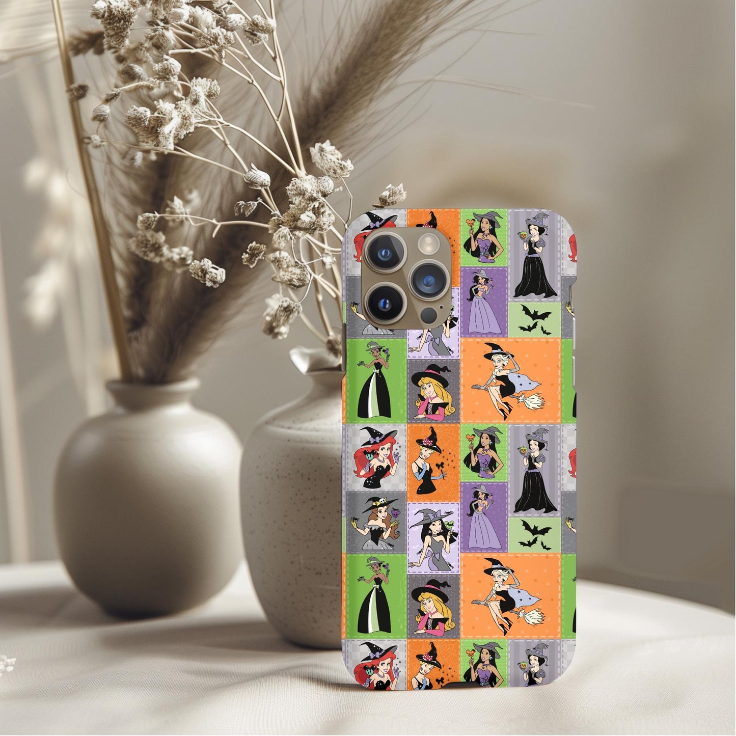 Spooky Princesses Patchwork Phone Case