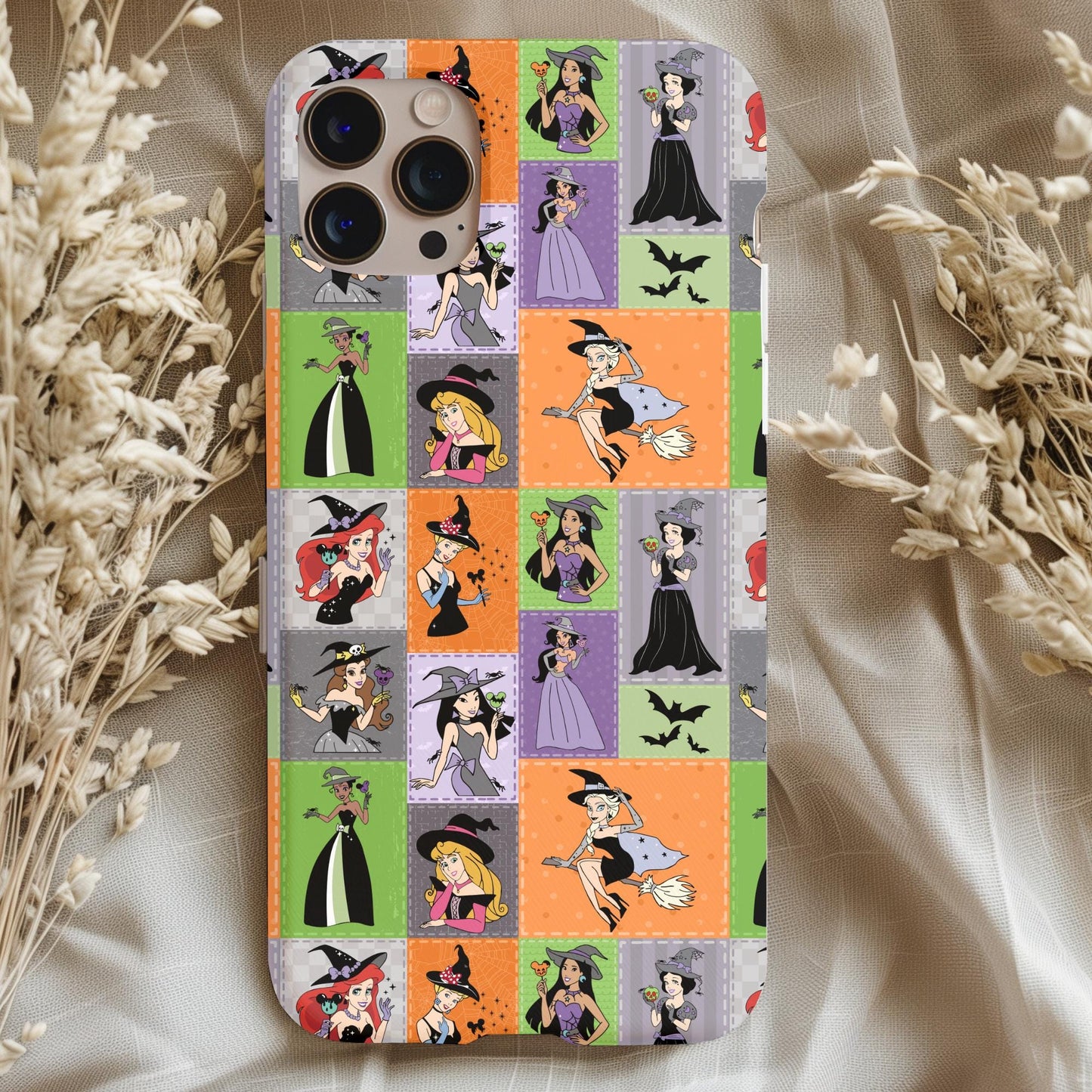 Spooky Princesses Patchwork Phone Case